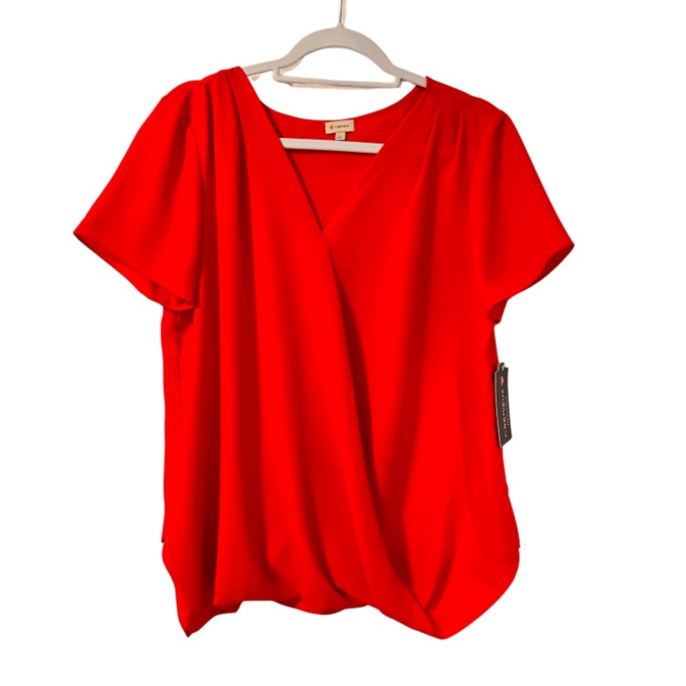 Cremieux Faux Wrap Top